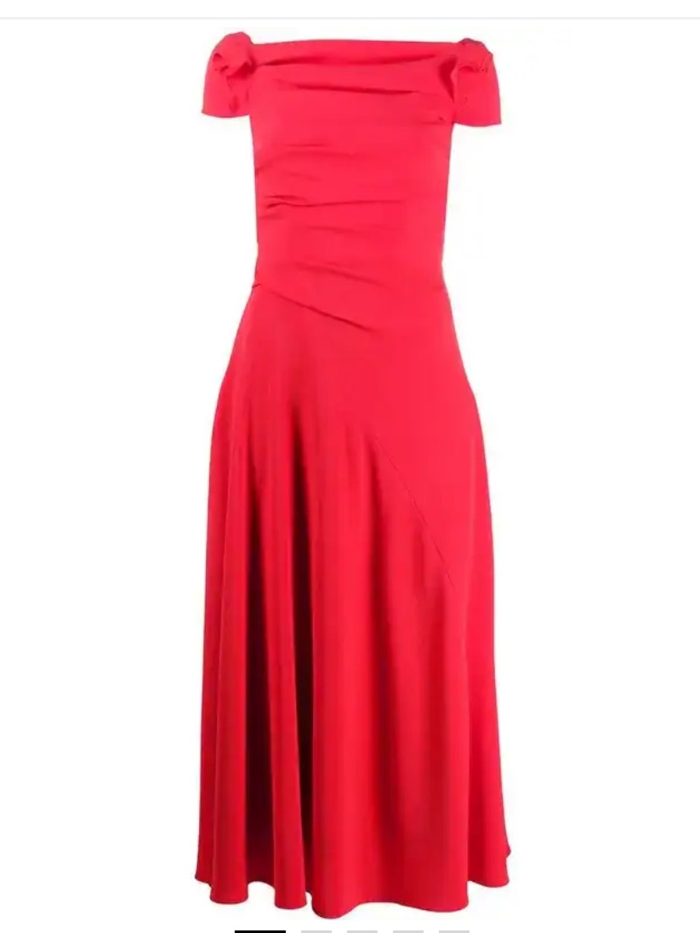 NWT TALBOT RUNHOF Bouklee Draped Midi Dress - Picture 5 of 5